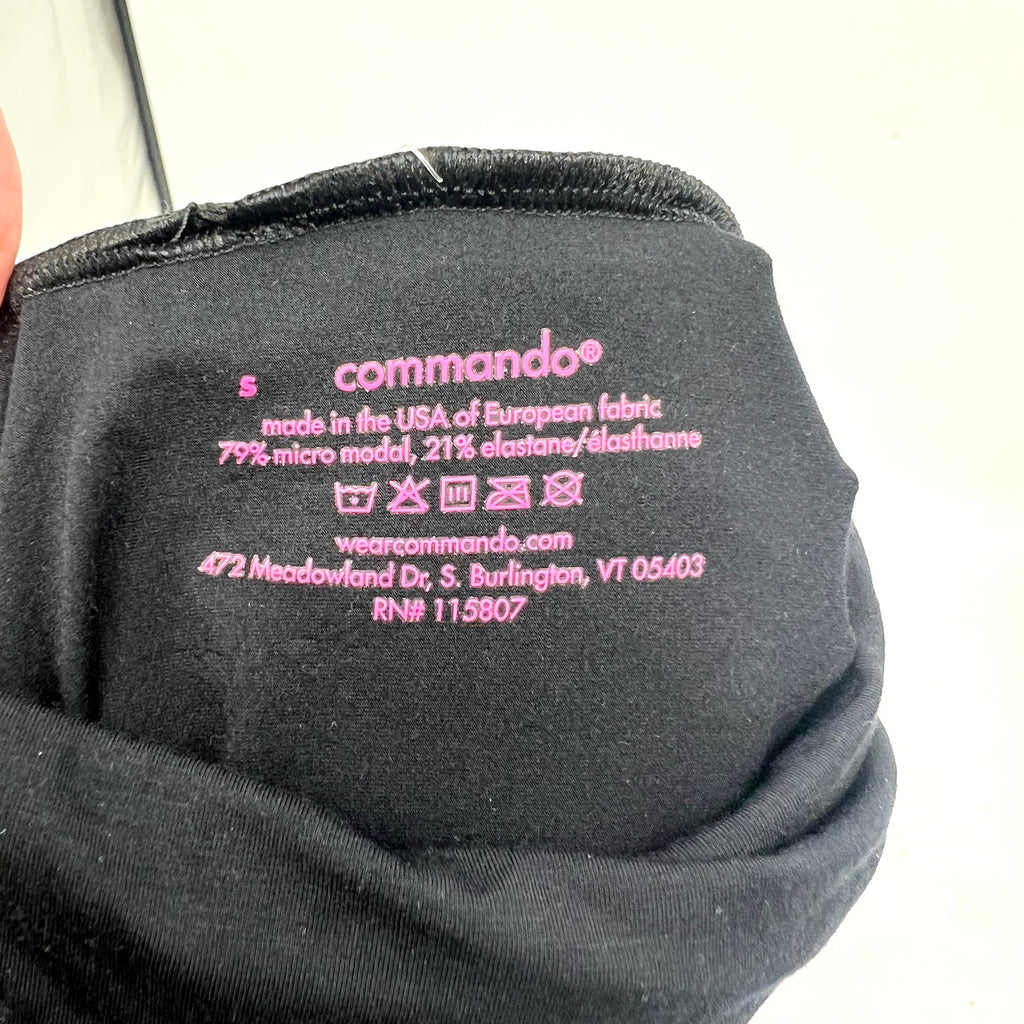COMMANDO Women's Butter Turtleneck Bodysuit Small Black Long Sleeve NWT