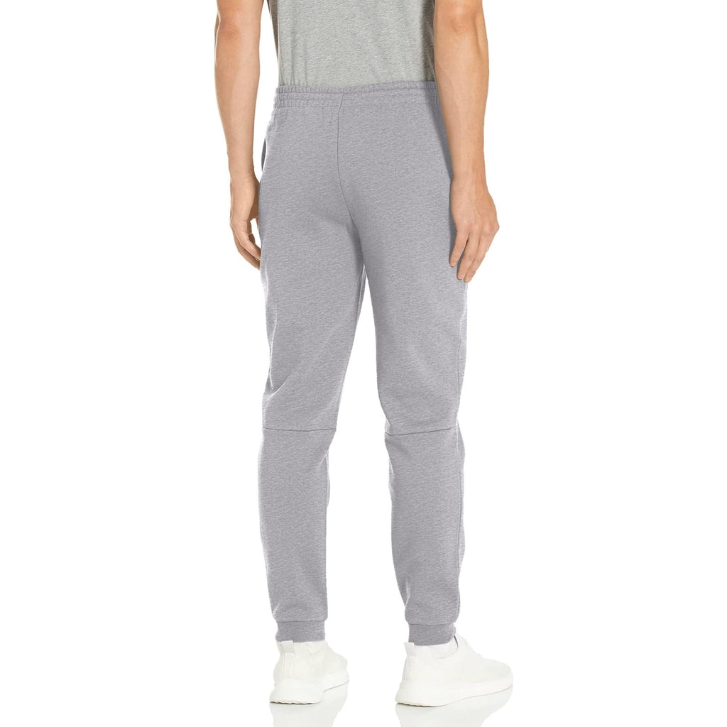 LACOSTE Men's Core Fleece Tapered Fit Joggers Size 6 XL Grey Elastic Waist NWT