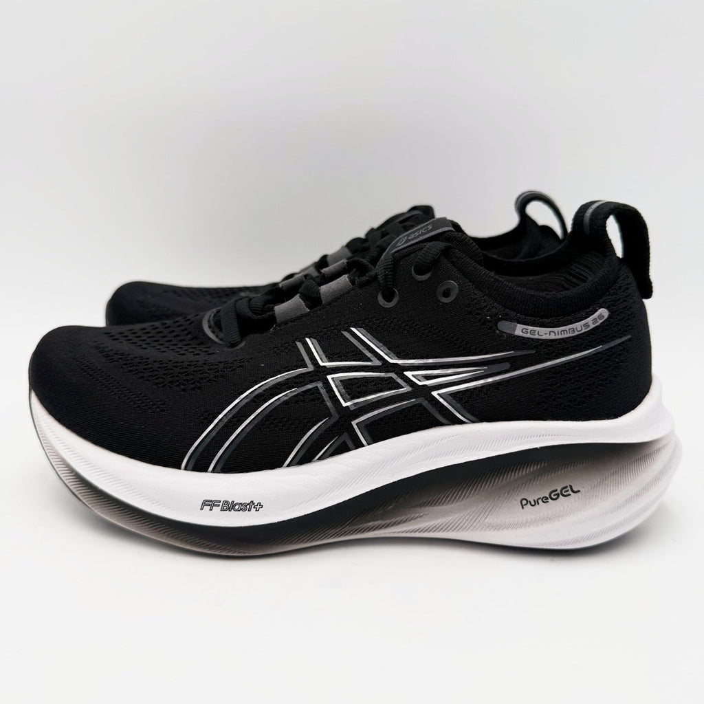 ASICS Womens Gel-Nimbus 26 Athletic Shoes Size 5 Wide EU 35.5 Black Grey NWT