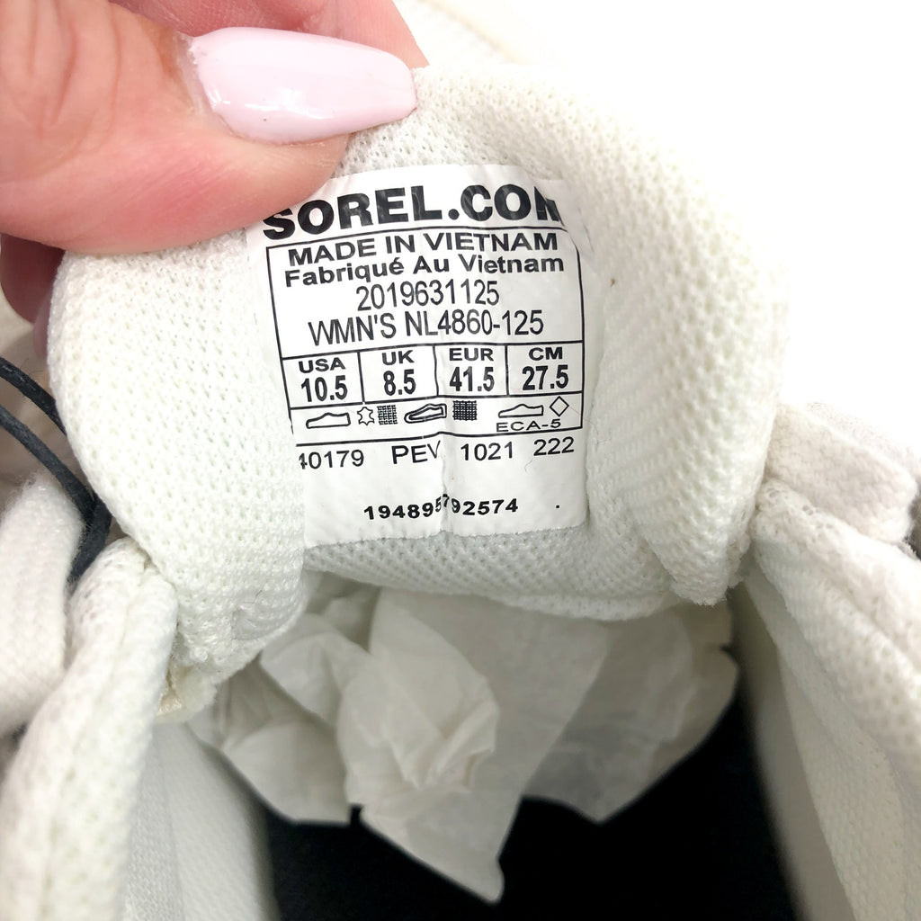 SOREL Women's Out N About III Low Sneaker 10.5 White Waterproof NWOB