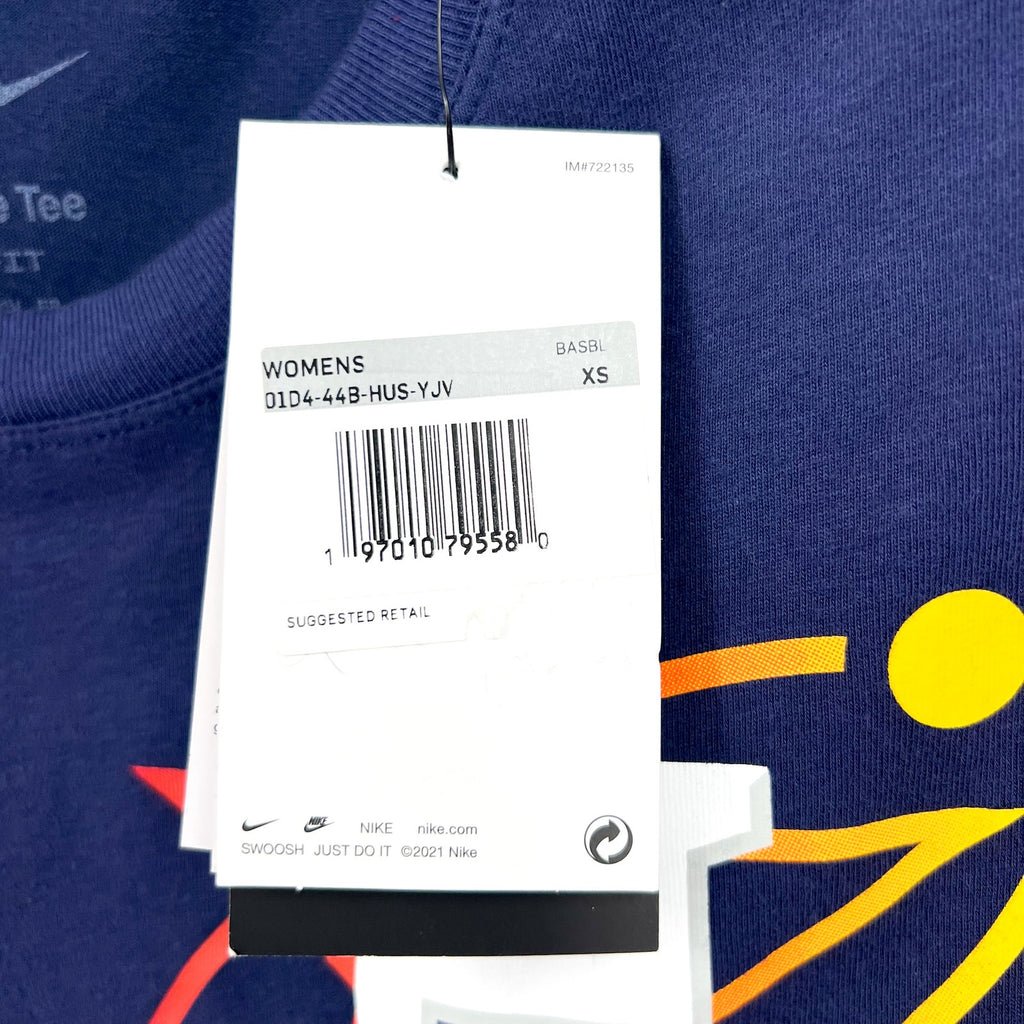 NIKE Womens Houston Astros City Connect Cropped T-Shirt XS Navy Blue NWT