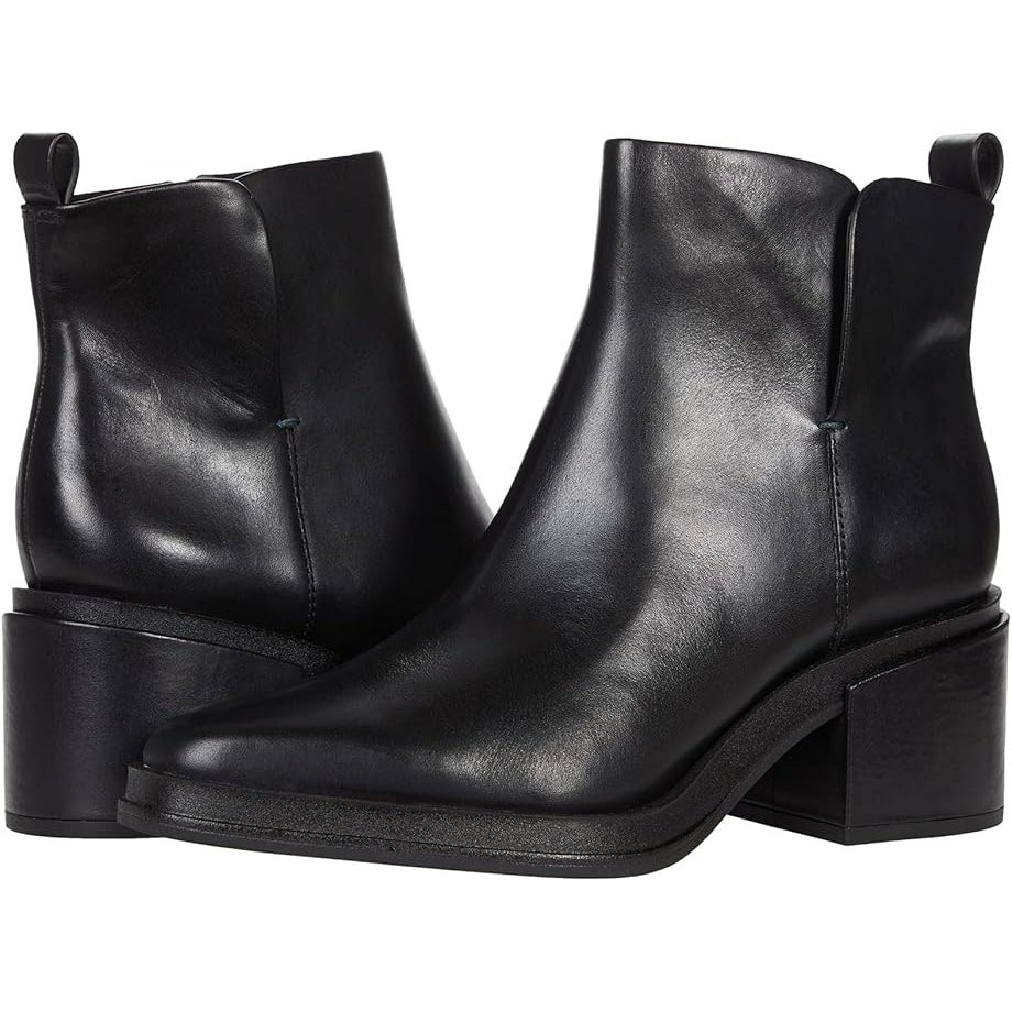 Franco Sarto Womens Dalden Ankle Boots US 6.5 M EU 36.5 Black Leather NWOB