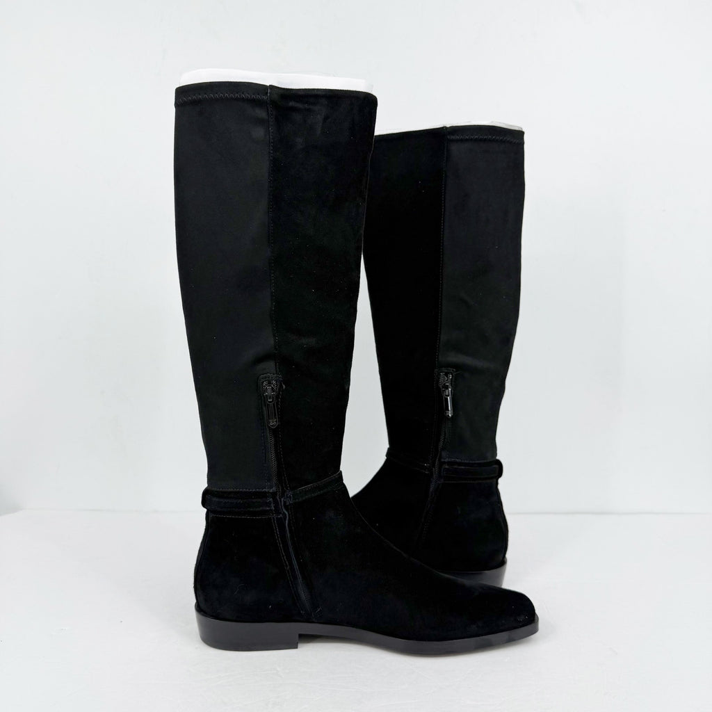 Sam Edelman Womens Clive Knee High Boots Size 10 Black Suede Horsebit Detail NIB
