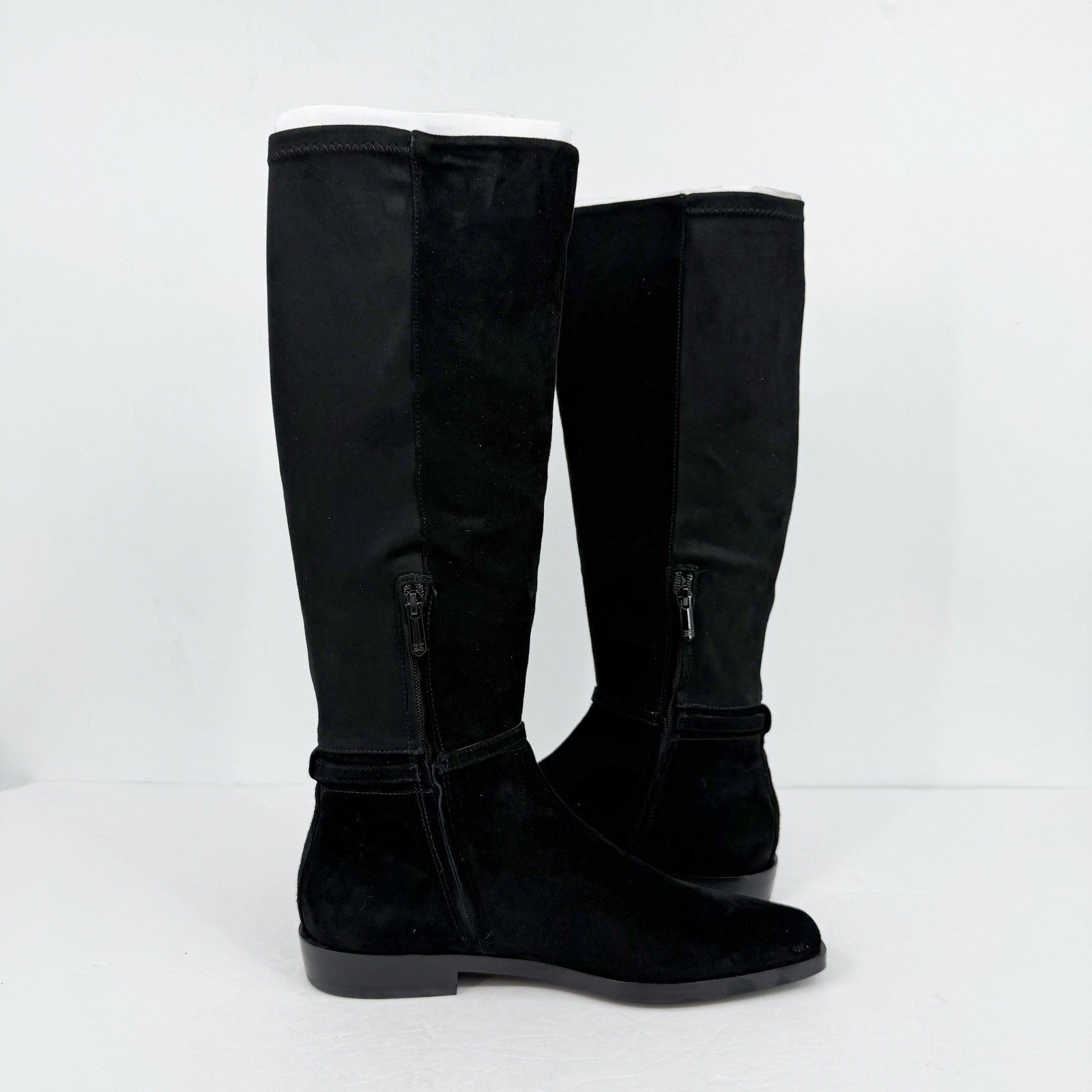 Sam Edelman Womens Clive Knee High Boots Size 10 Black Suede Horsebit Detail NIB