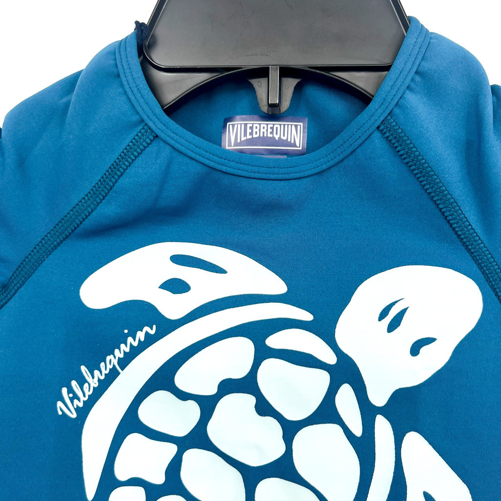 VILEBREQUIN Kid's Glassy Printed Rashguard Top 3/4 Years Old 6 ANS Paon Blue NWT