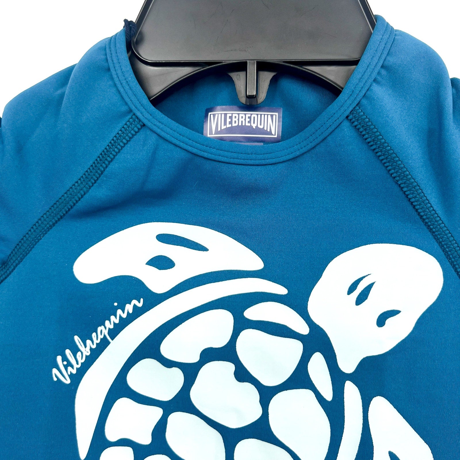 VILEBREQUIN Kid's Glassy Printed Rashguard Top 3/4 Years Old 6 ANS Paon Blue NWT