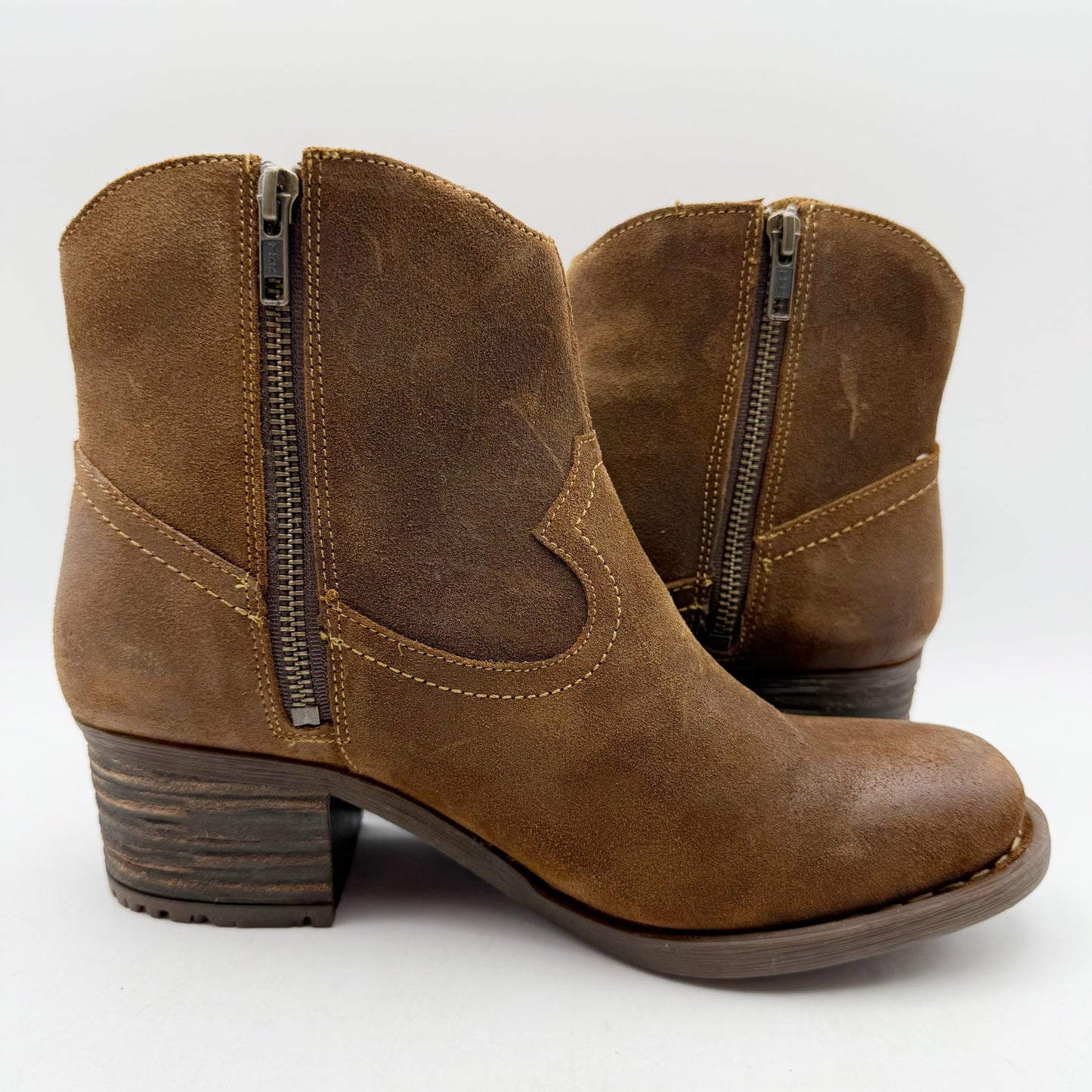 Born Womens Alondra Western Boots US 10 M EU 42 Brown Leather NIB