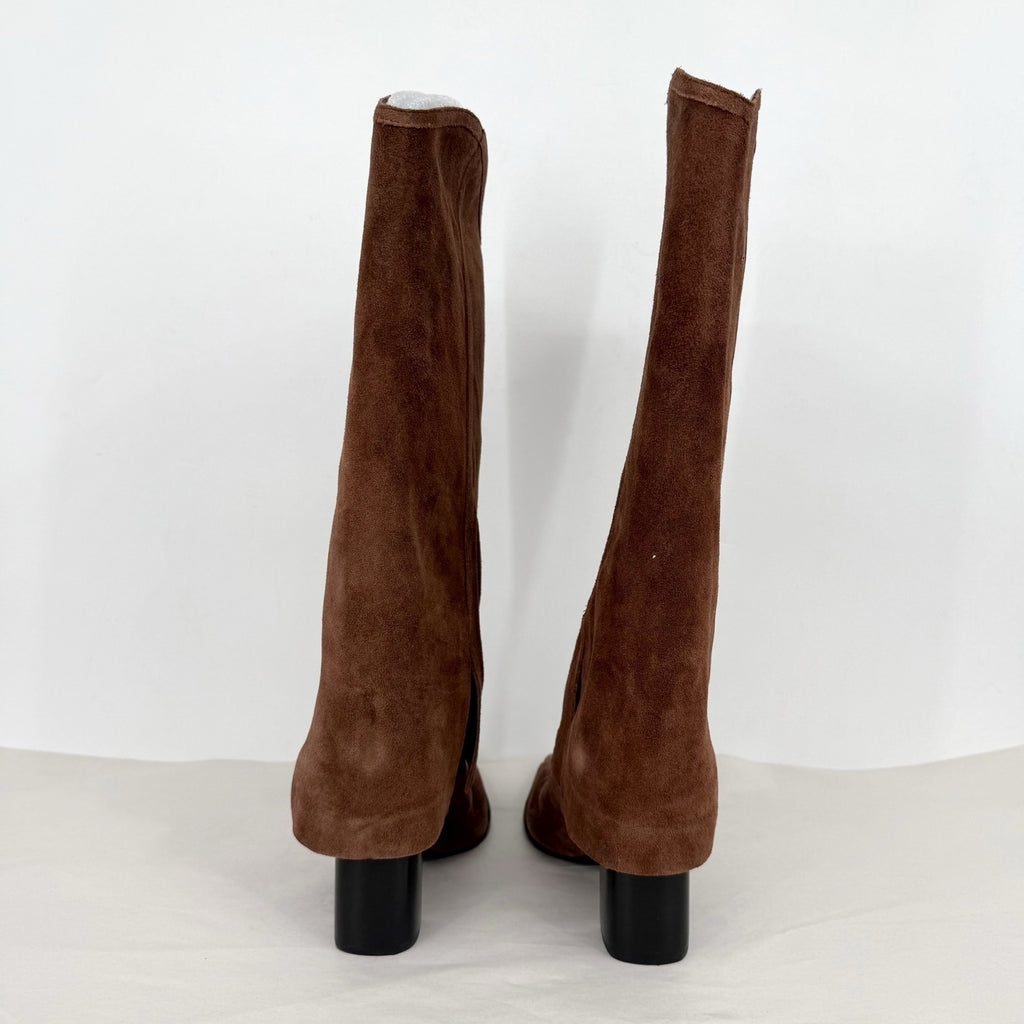 SCHUTZ Womens Raffaela Up Cloak Knee High Boots US 9 M Root Brown Suede NWOB