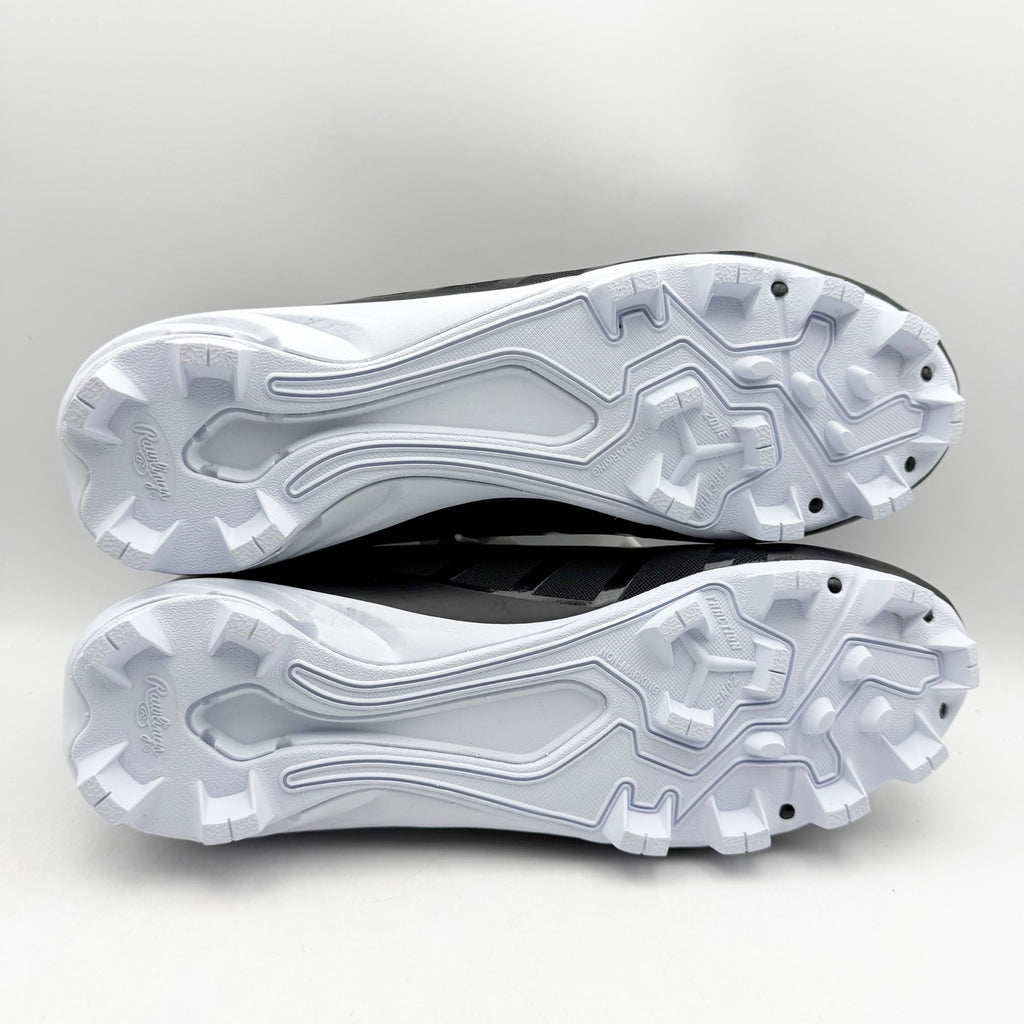 Rawlings Mens Savage Low Baseball Cleats US 13 EU 47 Black White Athletic NIB