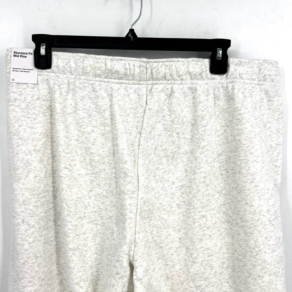 NIKE Womens Club Fleece Mid Rise Joggers US 1X Light Grey Sweatpants NWT