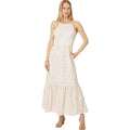 LILLY PULITZER Charlese Eyelet Halter Maxi Dress Sz 00 Tan White Sand Bar NWT