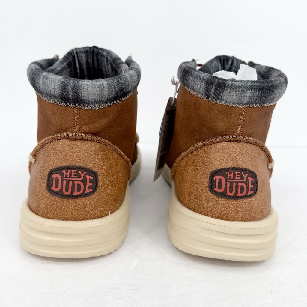 Hey Dude Mens Bradley Classic Ankle Boots US 15 EU 48 Brown Water Resistant NWOB