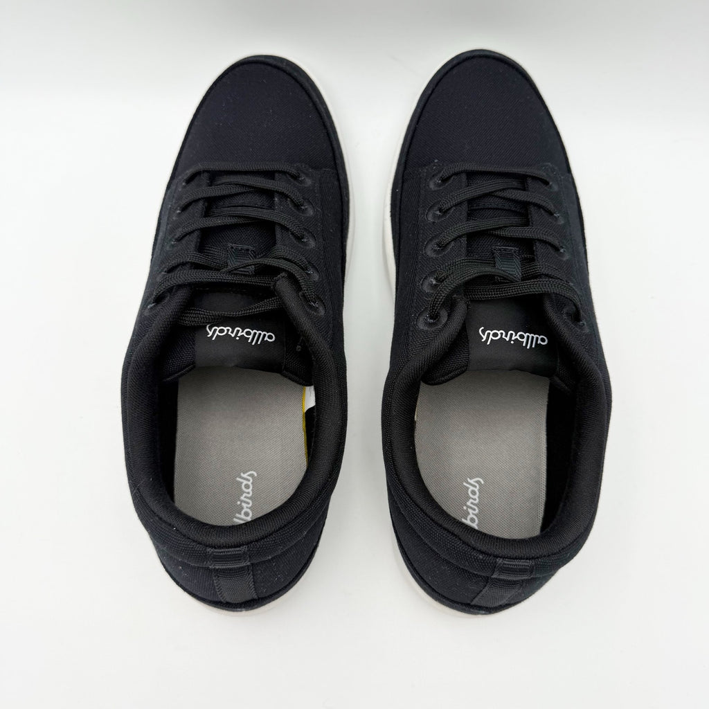 ALLBIRDS Mens Canvas Pacer Casual Sneakers Size 11 EU 43.5 Black White NIB