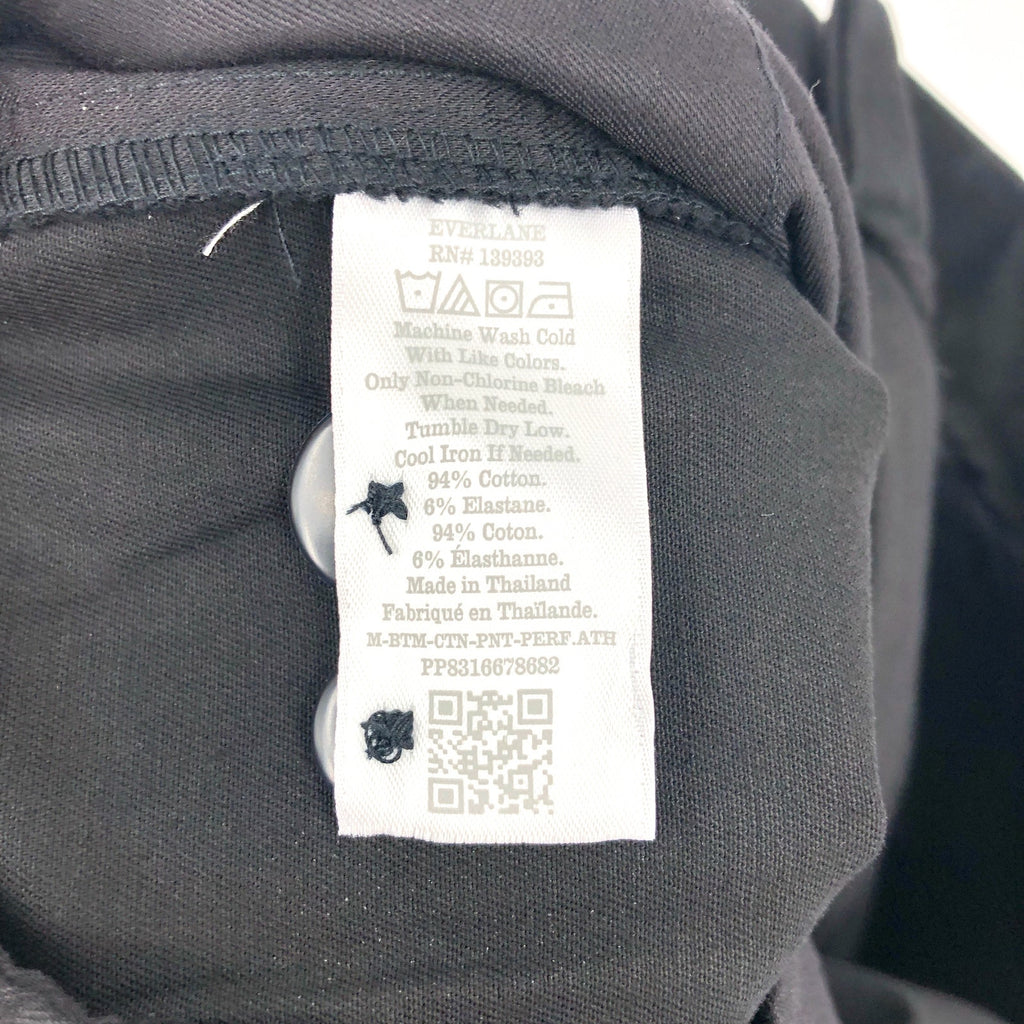 EVERLANE Uniform Mens Performance Chino Pants 33x28 Black Athletic Fit NWT
