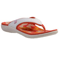 Spenco Women's Yumi Butterfly Sandals US 9 WIDE White Pink Coral Flip Flop NWT
