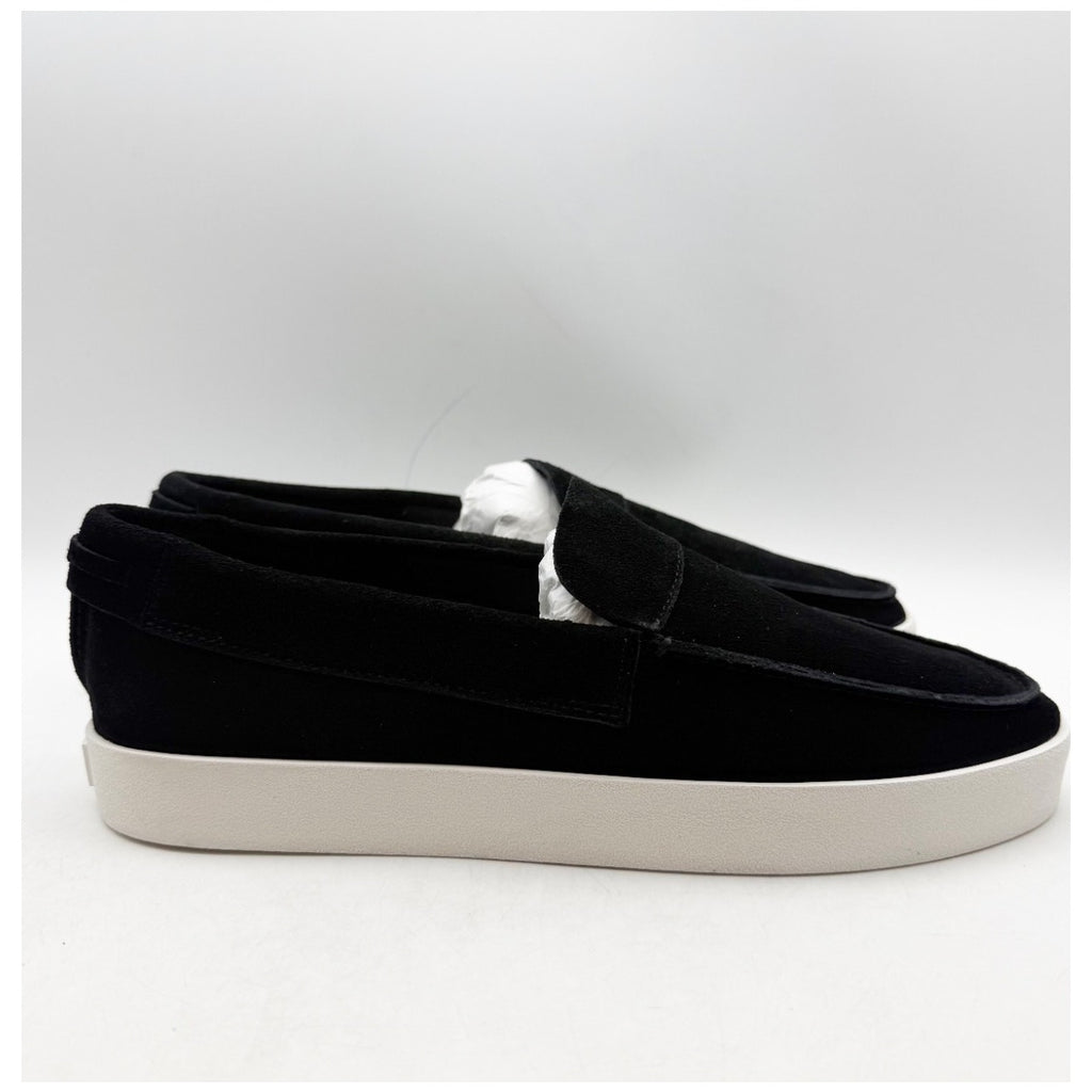 Saint Morta Men's Hemisphere Slip On Loafers Size 8 Black White Suede NIB