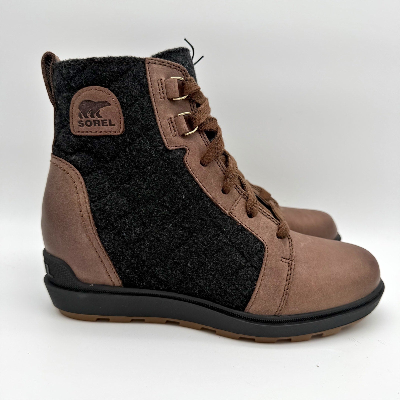 Sorel Womens Evie ll NW Ankle Bootie US 7.5 EU 38.5 Tan Suede Waterproof NIB