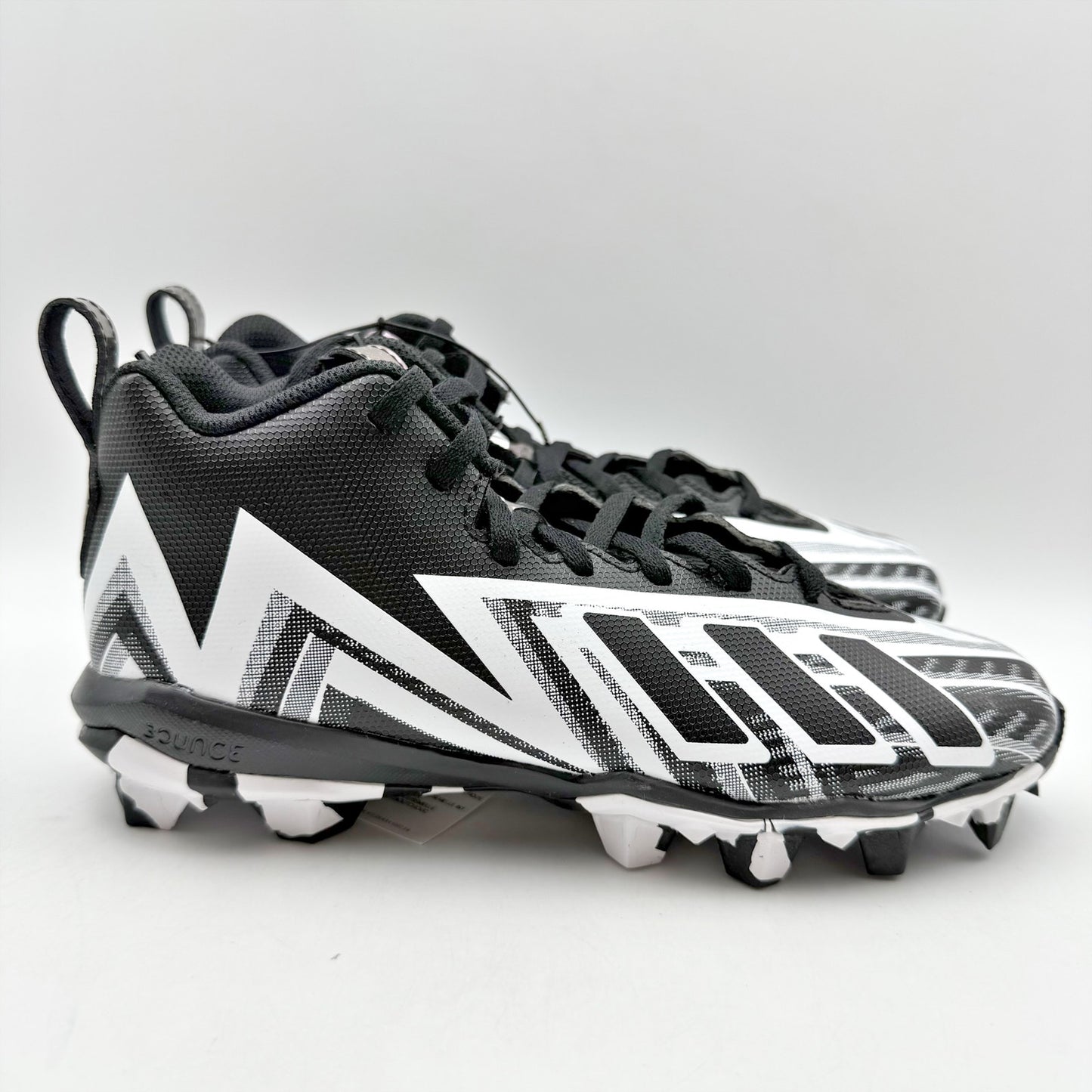 Adidas Youth Freak Spark MD 23 Football Cleats US 4.5 Black White Athletic NWOB