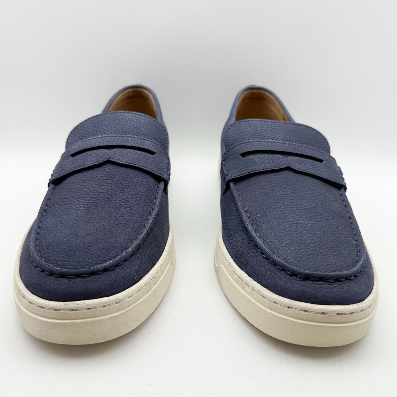 Vionic Mens Thompson Loafers US 11.5 M EU 44.5 Navy Blue Suede NIB