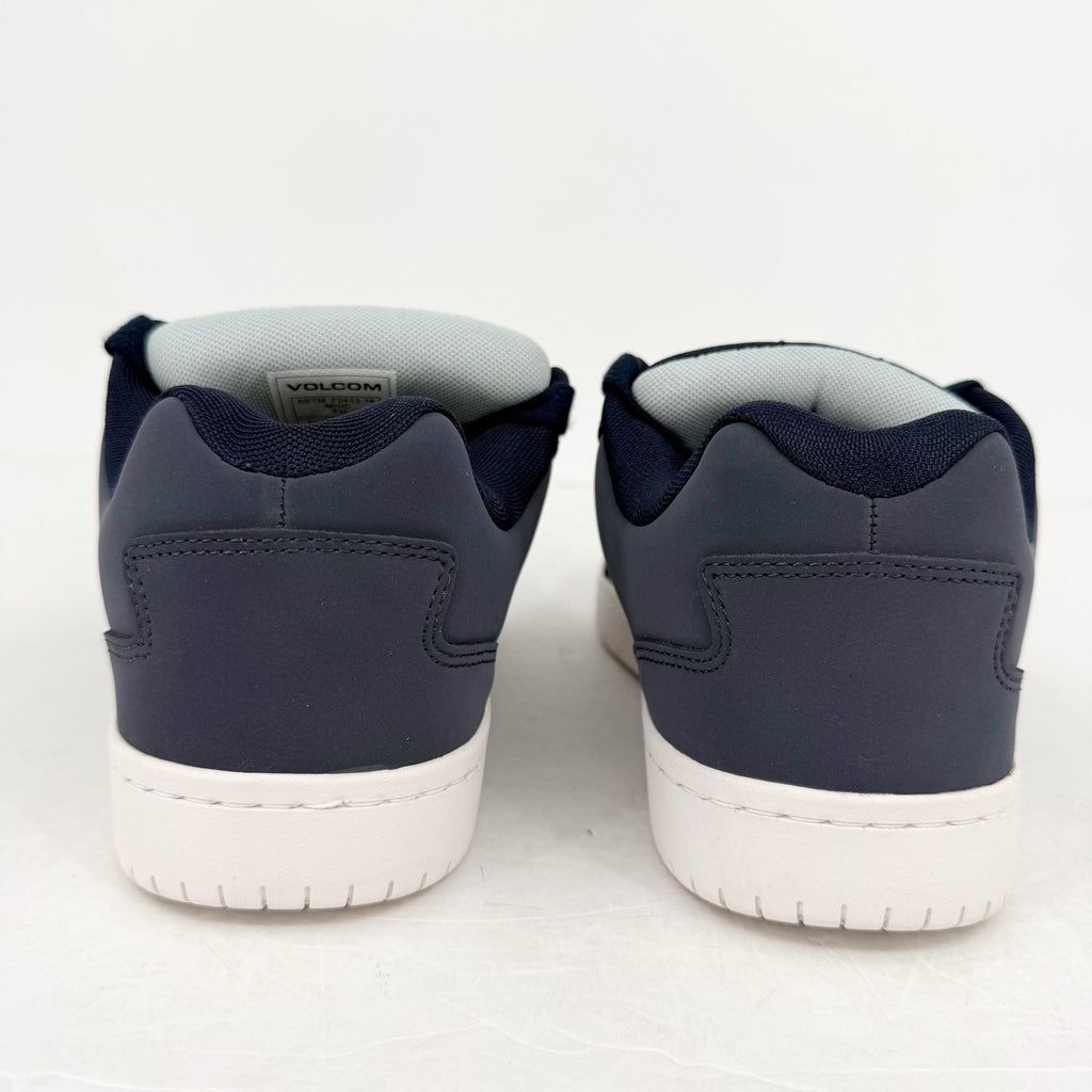 Volcom Mens Stone Comp Toe Work Shoes US 9.5 Navy Blue Leather EH SR NIB
