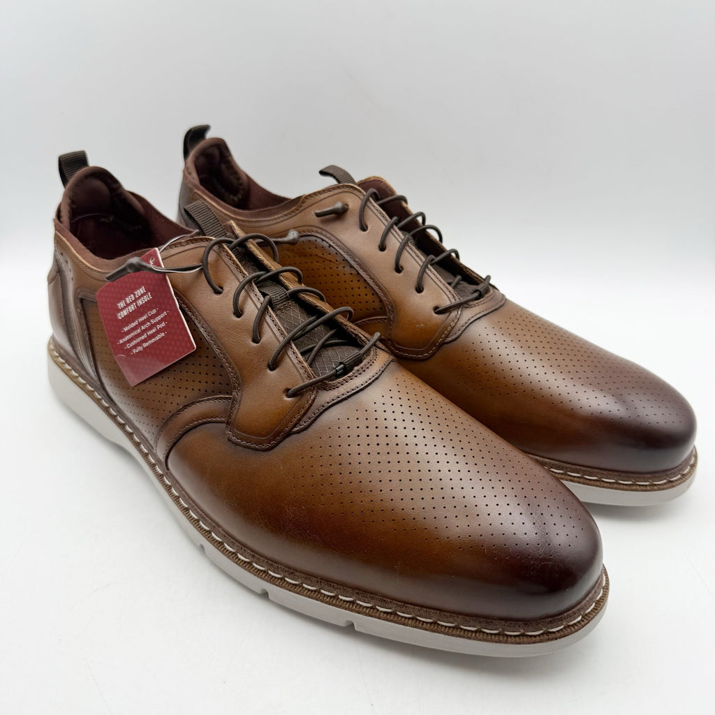 Stacy Adams Mens Sync Slip-On Oxfords Size 15 Wide Brown Leather NWOB