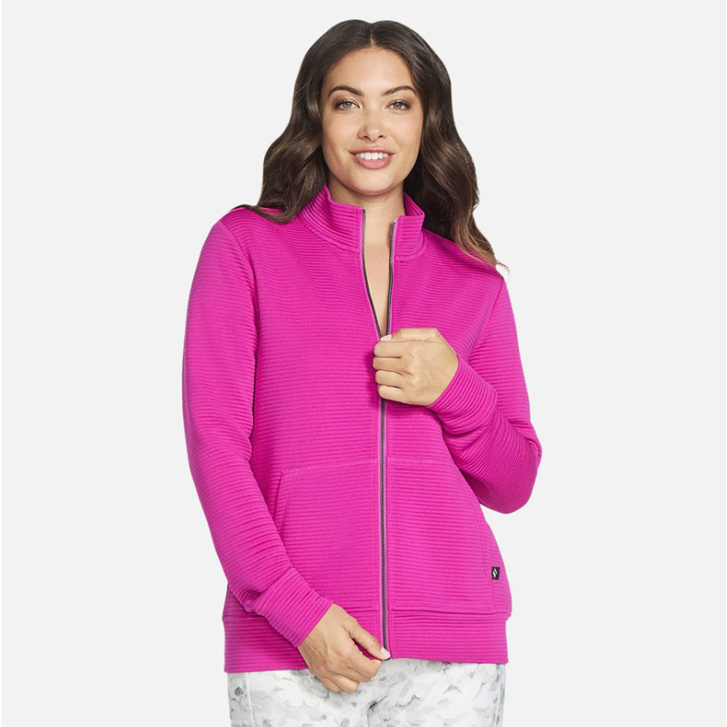 SKECHERS Women's GO WALK Everywhere Jacket Large Pink Full Zip NWT