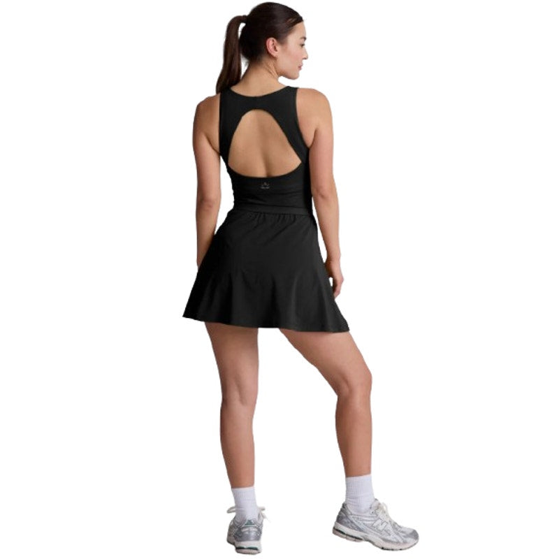 BEYOND YOGA Women's Score Pleated Dress XS Black Sleeveless Interior Shorts NWT