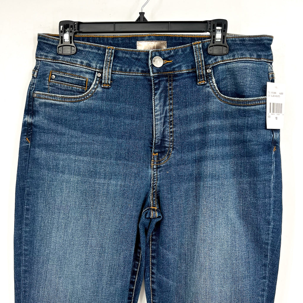 KUT FROM THE KLOTH Womens Natalie High Rise Bootcut Jean Size 10 Blue Allied NWT