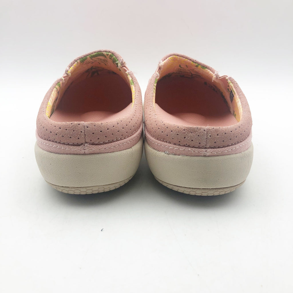 Spenco Womens SIESTA NUEVO Casual Slide US 7.5 Pink Suede Slip On Clogs NIB