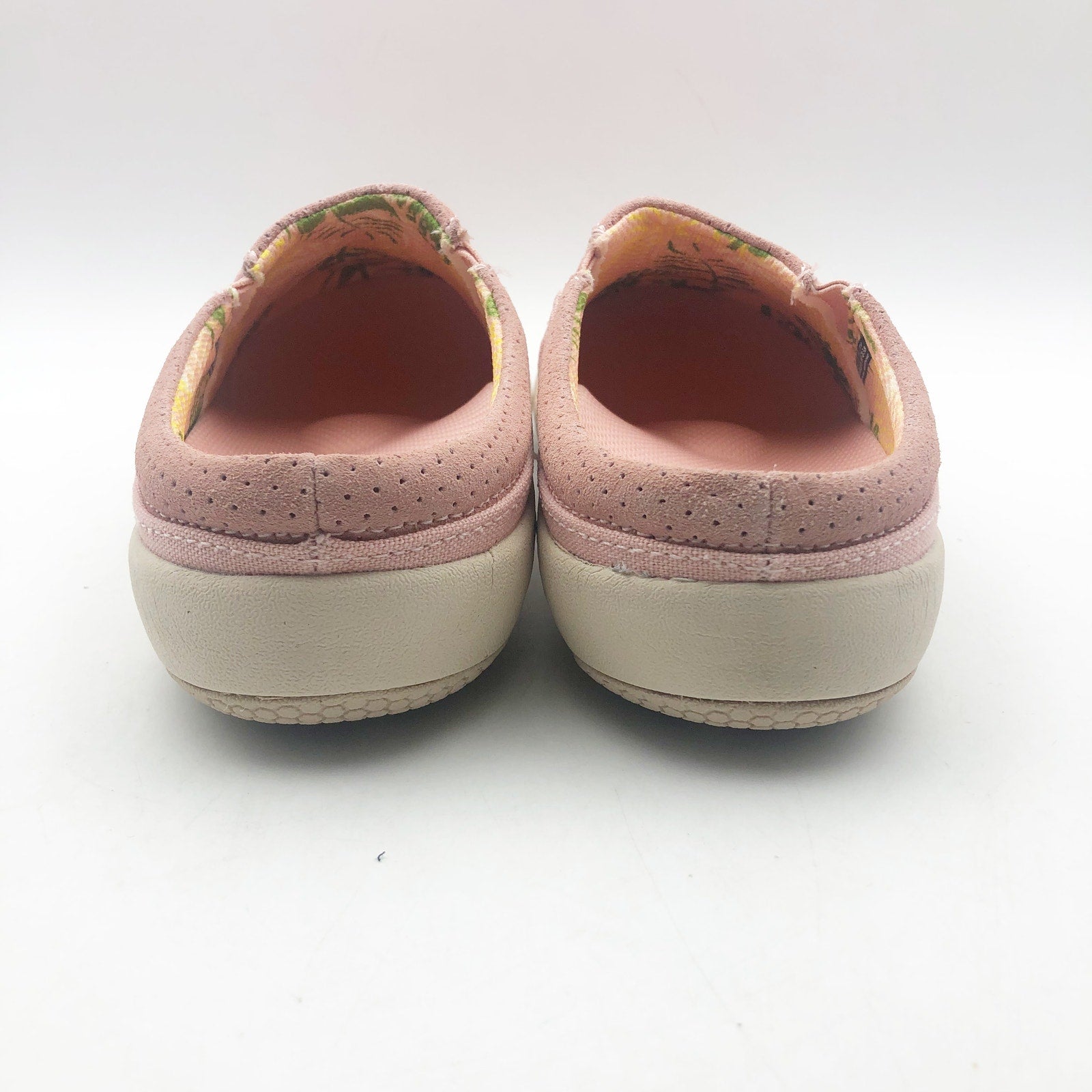 Spenco Womens SIESTA NUEVO Casual Slide US 7.5 Pink Suede Slip On Clogs NIB