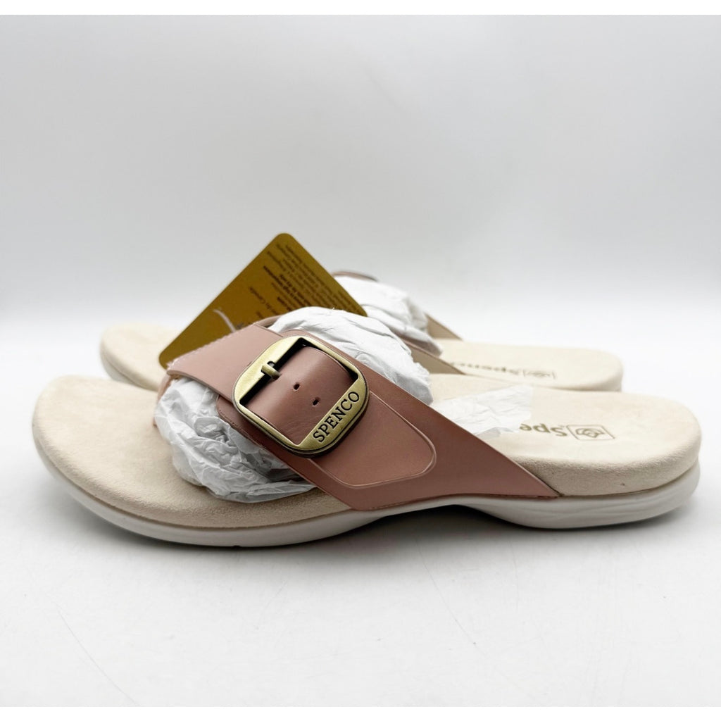 Spenco Women's Sierra Sandals Size 7.5 Pink Pale Blush Thong Flip Flop APMA NIB