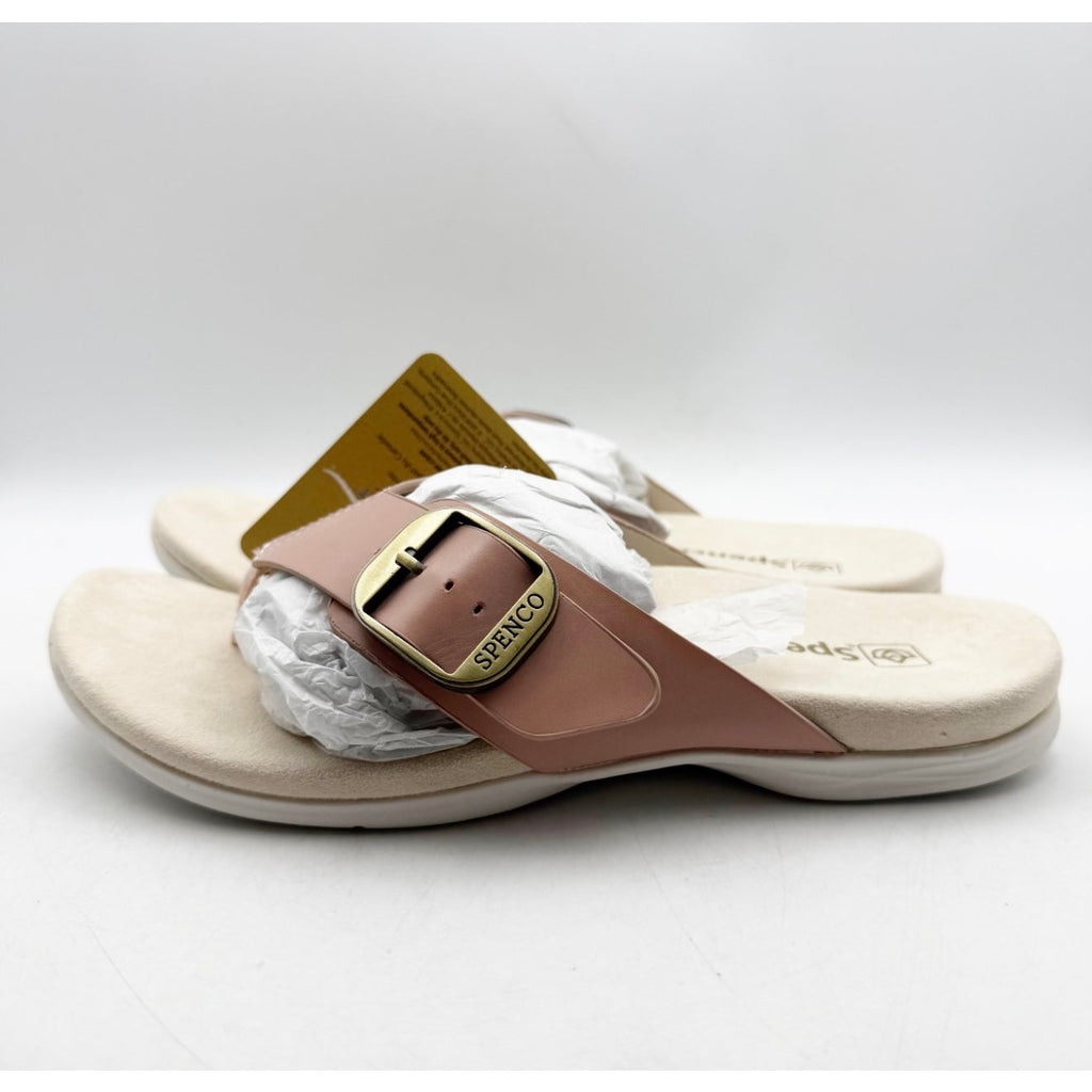 Spenco Women's Sierra Sandals Size 7.5 Pink Pale Blush Thong Flip Flop APMA NIB