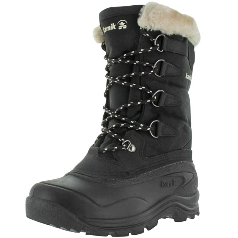Kamik Womens Shellback Snow Boots US 8 EU 39 Black Waterproof NIB