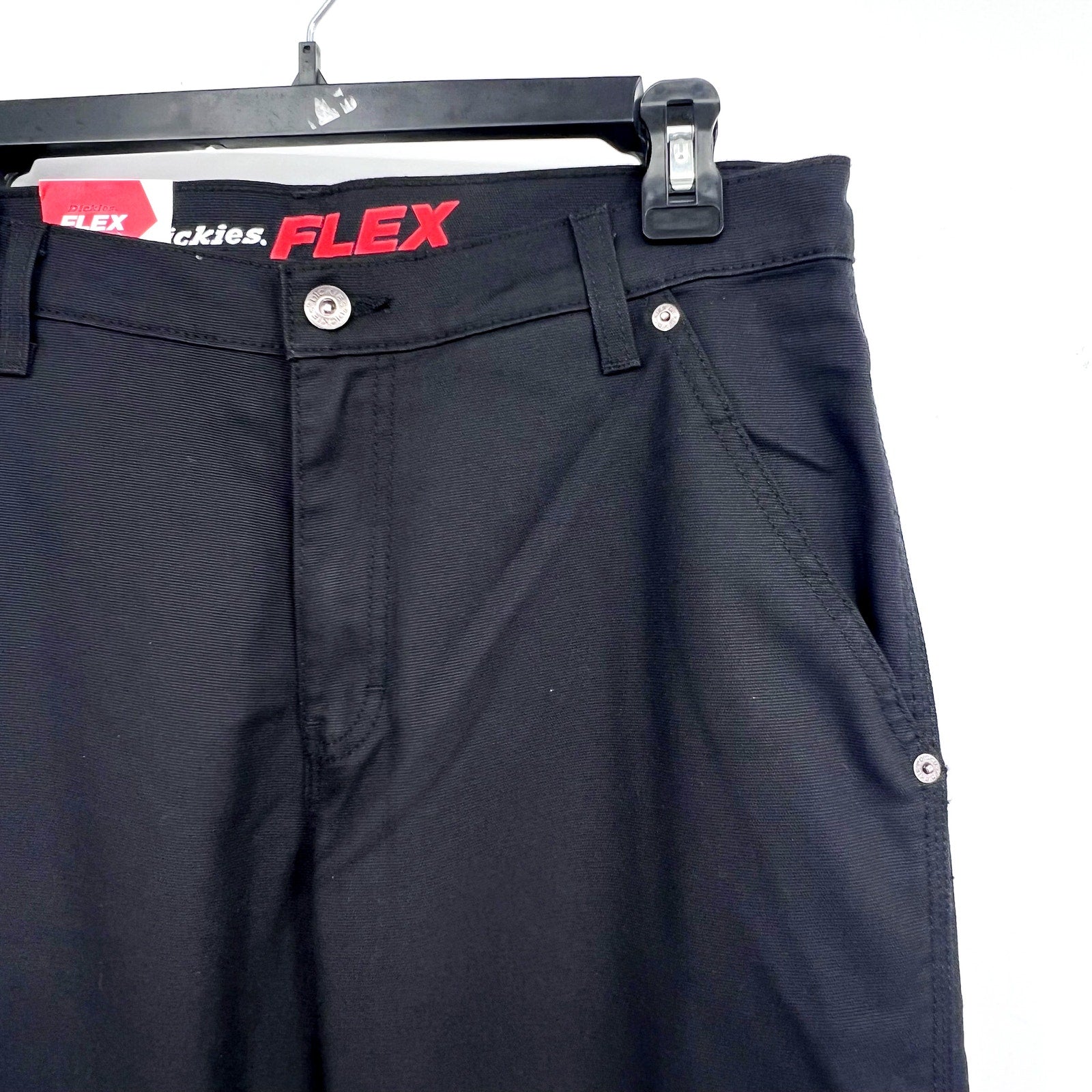 DICKIES Men's Double Knee Regular Fit Duck Work Pant DP903 30x32 Black NWT