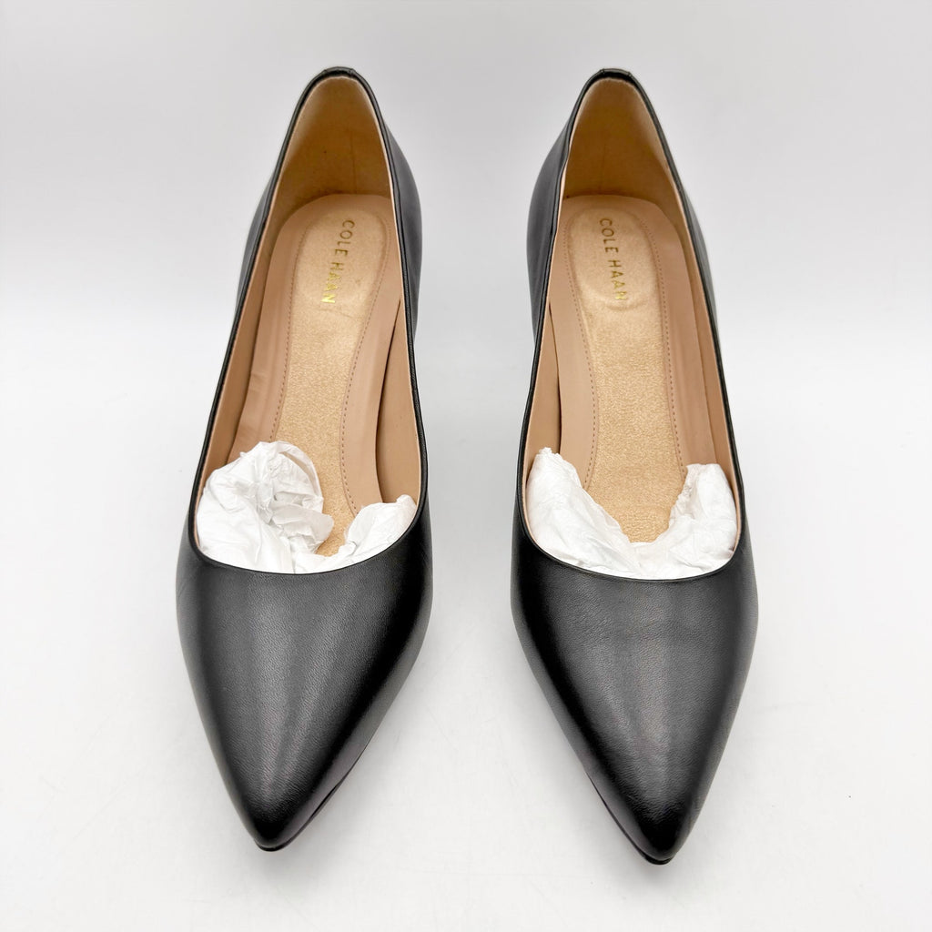 Cole Haan Womens Go-to Park Pumps Size 8.5 EU 39 Black Leather 65 mm Heels NIB