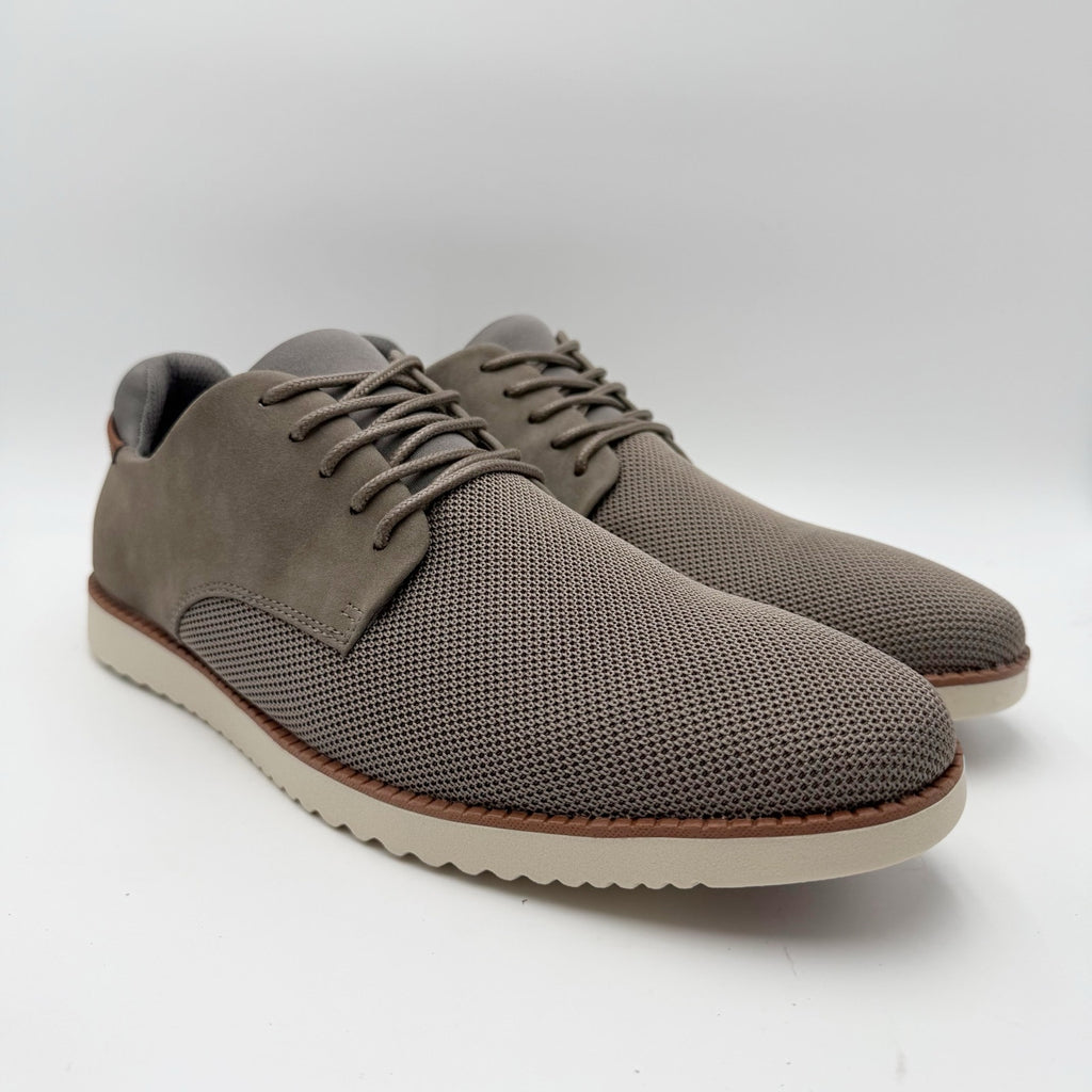 Dr. Scholls Mens Sync Oxford Shoes Size 13 M EU 47.5 Grey Knit Faux Leather NIB