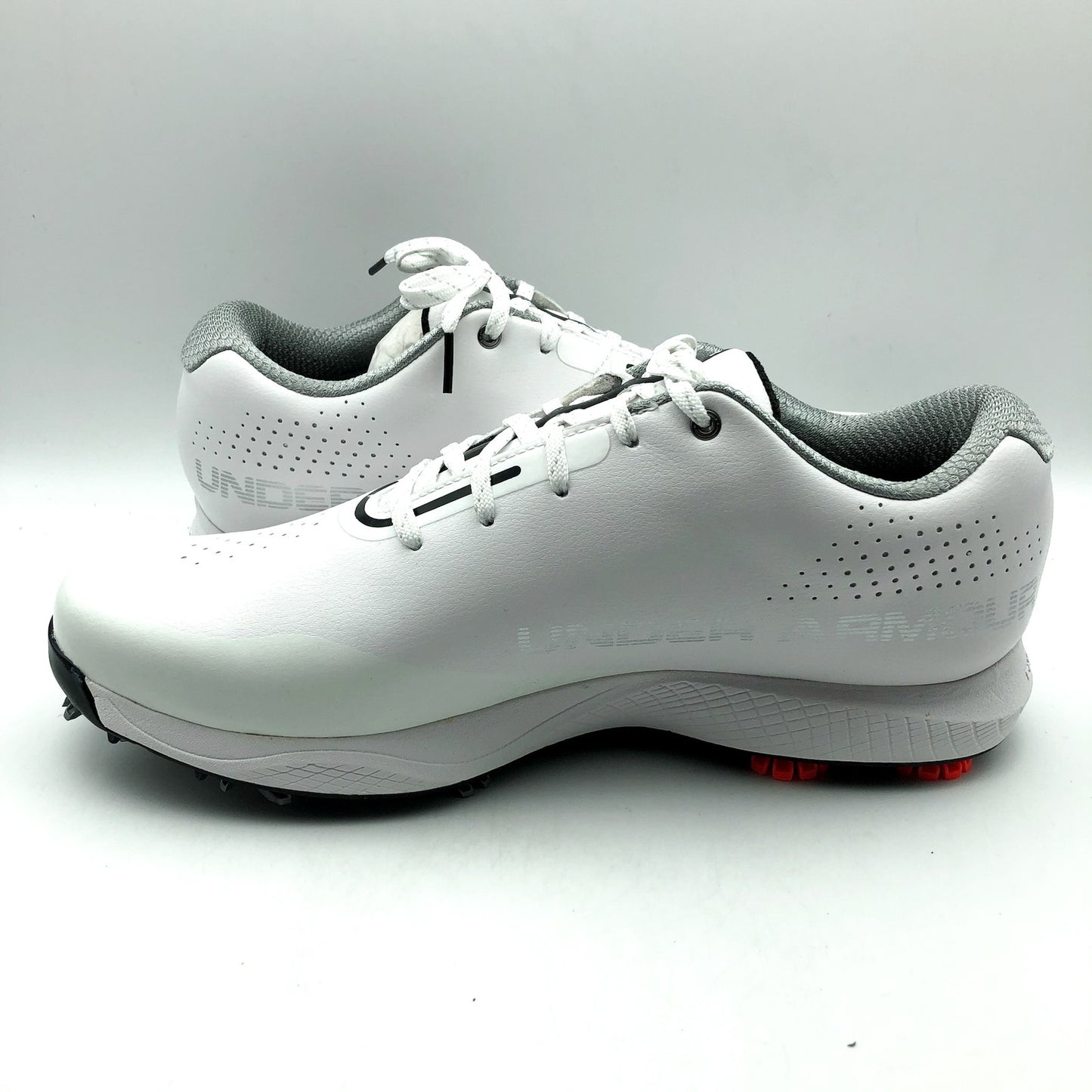 Under Armour Mens UA Charged Draw RST Golf Shoes US 11 EU 45 White Black NIB