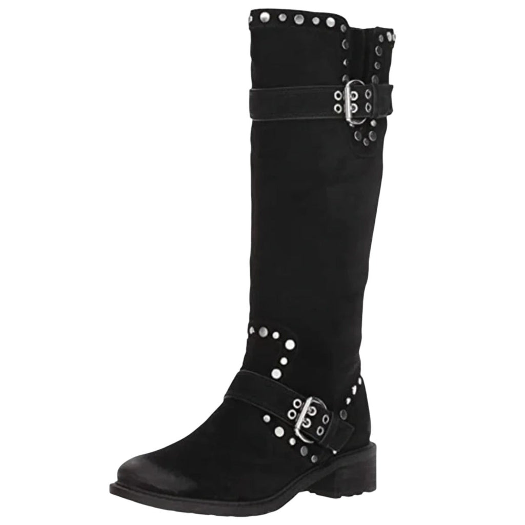 Sam Edelman Womens Deryn Studded Knee High Boots Size 10.5 EU 40.5 Black NWOB