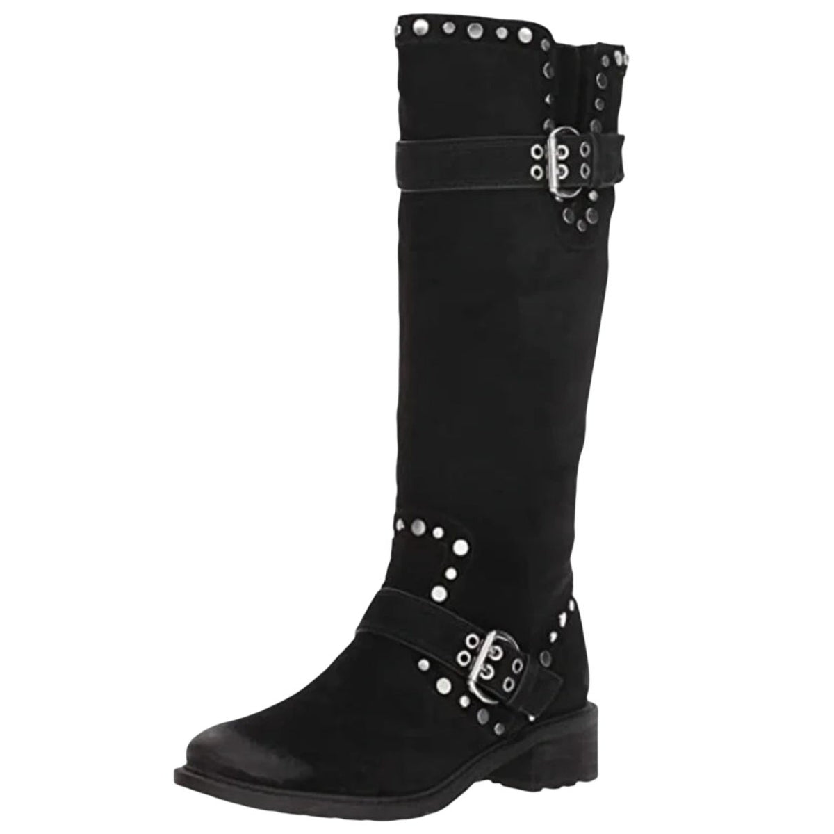 Sam Edelman Womens Deryn Studded Knee High Boots Size 10.5 EU 40.5 Black NWOB