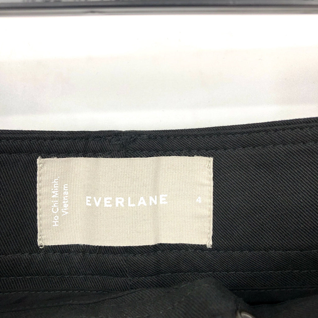 EVERLANE Women's Way High Draper Tapered Pant Size 4 Black Tencel NWT