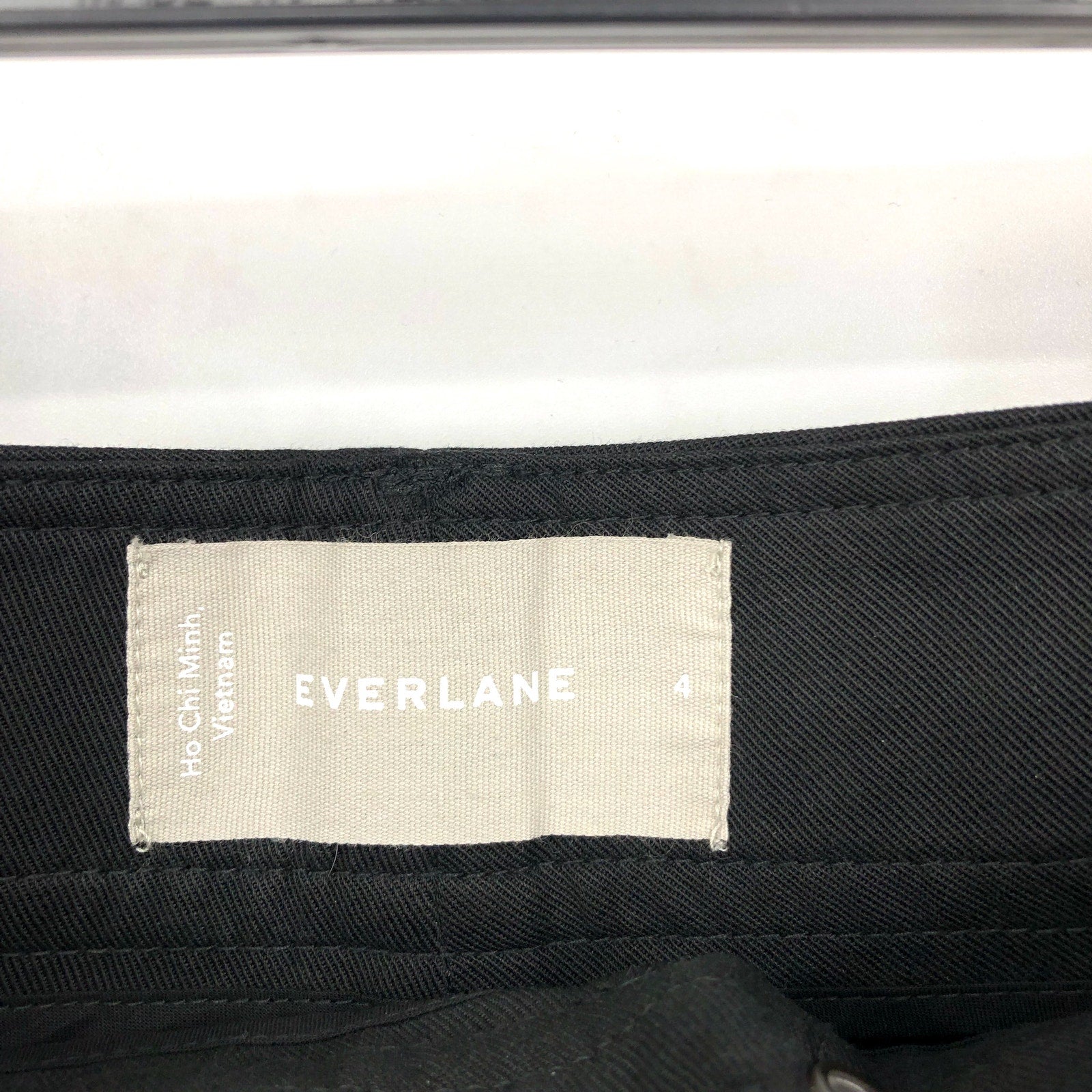 EVERLANE Women's Way High Draper Tapered Pant Size 4 Black Tencel NWT