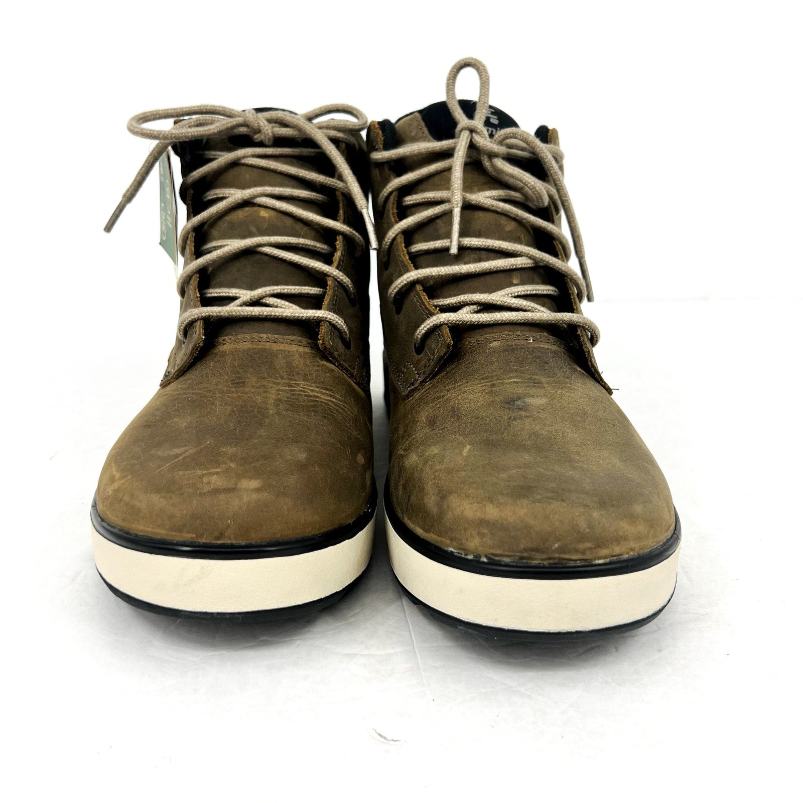 Kamik Mens Spencer Mid Boots US 10 EU 43 Brown Fossil Leather Waterproof NIB