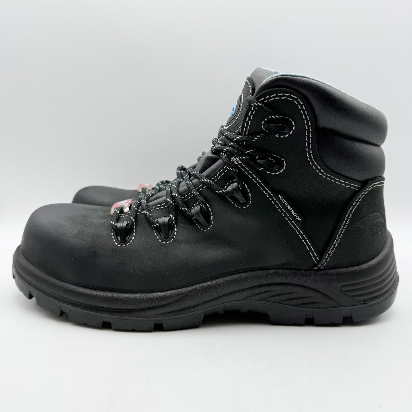 Avenger Women Framer A7127 CT Work Boot US 9 B Black Blue Leather Waterproof NIB
