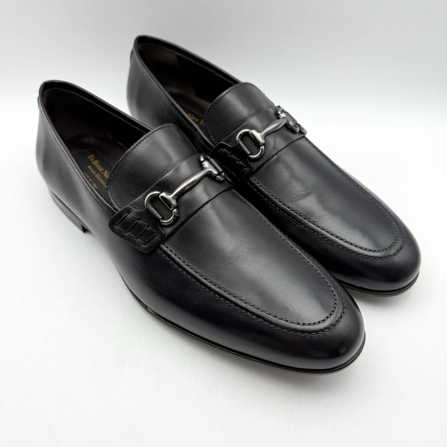 To Boot New York Mens Agostino Bit Loafer US 11.5 M EU 44.5 Black Leather NIB