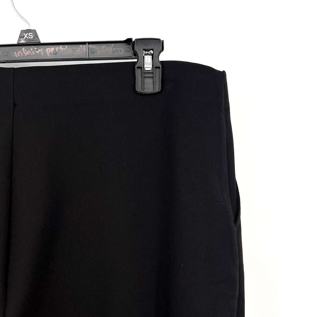 NIC + ZOE Women's Lenox Wide Leg Dress Pants Large US 12-14 Black Stretch NWT