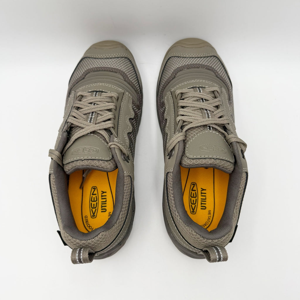 KEEN Utility Mens Reno KBF Work Shoes Size 7.5 Wide Grey Waterproof Soft Toe NIB