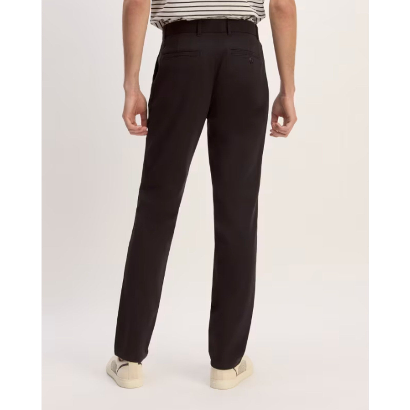 Everlane Uniform Men's Performance Chino Pants 35x32 Black Flat Front NWT
