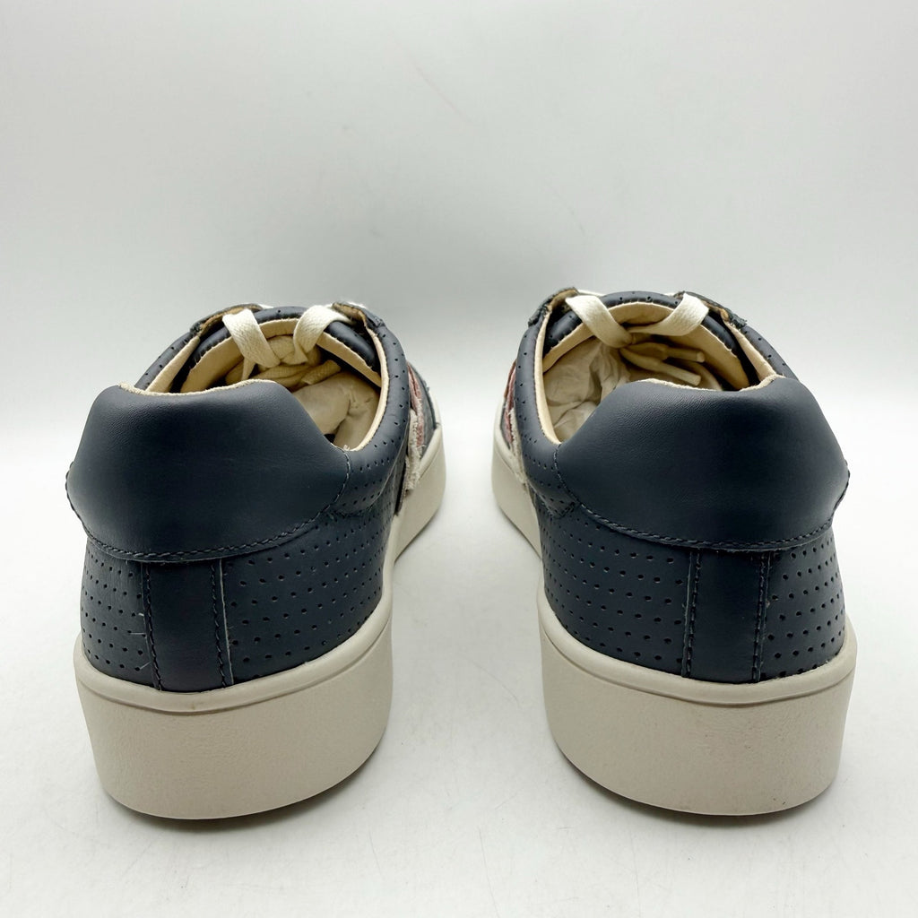 Spenco Womens Cambridge Casual Sneakers Size 9 M EU 39.5 Blue Pink Leather NIB