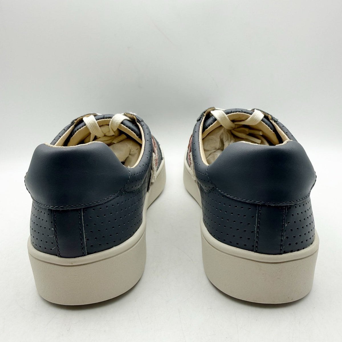 Spenco Womens Cambridge Casual Sneakers Size 9 M EU 39.5 Blue Pink Leather NIB