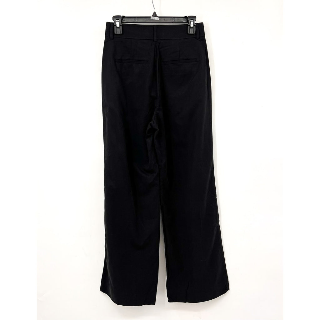 Everlane Womens The Way-High Drape Pants Sz 2 - 30" Inseam Pleated Black NWT